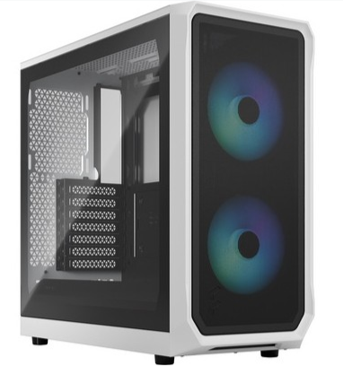 FRACTAL CASE MID TOWER FOCUS 2 RGB WHITE TG CLEAR TINT